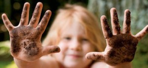 healthy kids - dirty hands